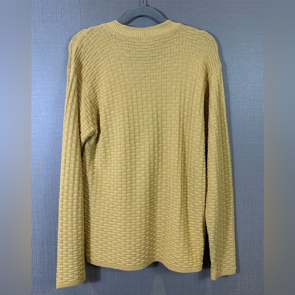 Giorgio Armani Le Collezioni Mustard Yellow Knit Sweater - Picture 3 of 6